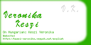 veronika keszi business card